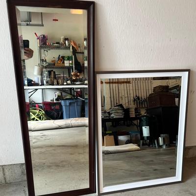 Two Very Nice Beveled Glass Mirrors 