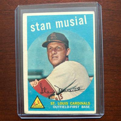 1959 Topps Baseball Card. Stan Musial. St. Lous Cardinals #150