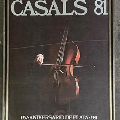 Commemorative Framed Print Of Pablo Casals