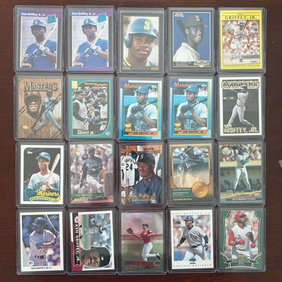Ken Griffey Jr. Lot. Rookie Cards, Topps Traded, Finest Masters, Inserts and More