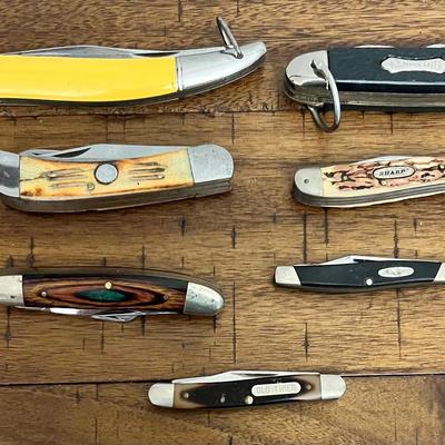 Collection Of Antique & Vintage Pocket Knives, Buck, Schrade, ++