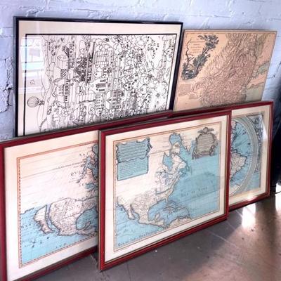 Vintage Maps And Prints Of North America And  New Jersey 