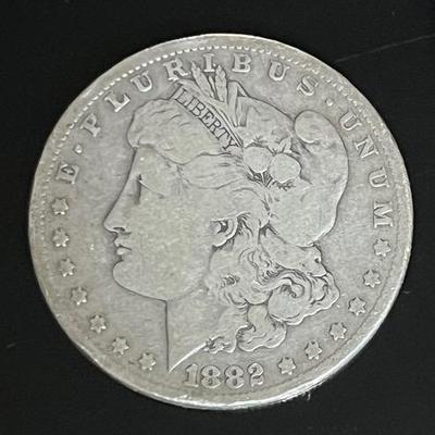 1882 Morgan Silver Dollar