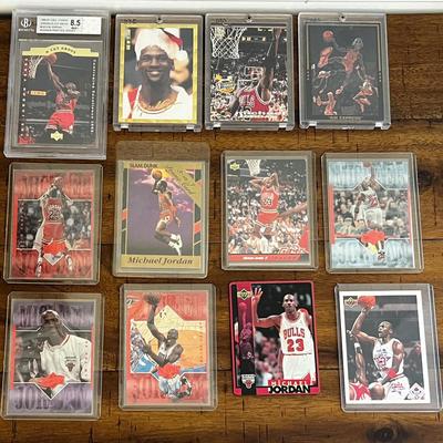 12 Collectible Michael Jordan Basketball Cards