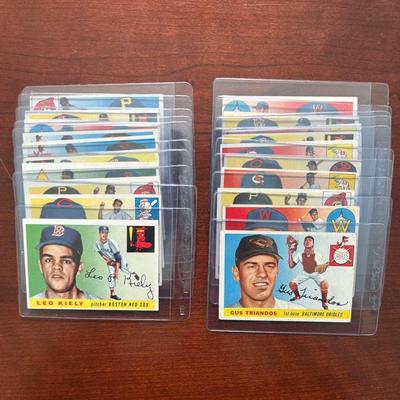 20 Vintage 1955 Baseball Cards