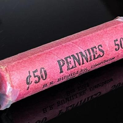 50 Wheat Pennies (48 1956D, 2 40’s)