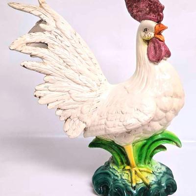 Ceramic Rooster Figurine 