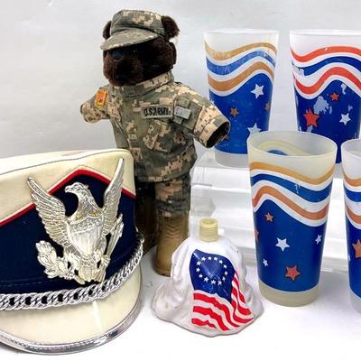 Vintage “Fruhauf” Marching Band Hat & USA Decor