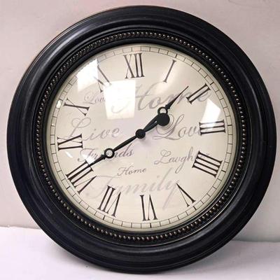 Live, Laugh, Love Round Clock