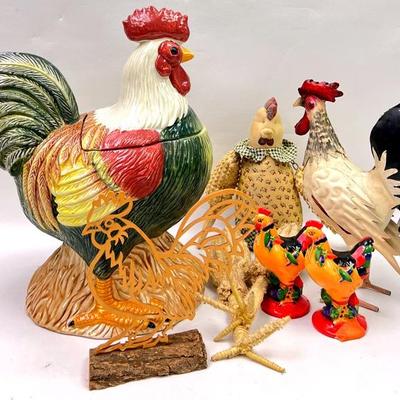 Sakura “Oneida” Cookie Jar & Rooster Items