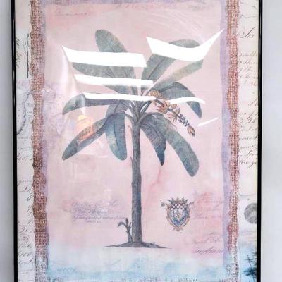 Framed Palm Tree Decor