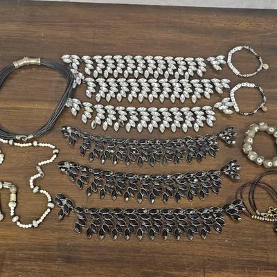 Large Rhinestone Style Jewelry Bracelets Necklaces