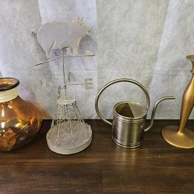 Metal And Glass Decor Items