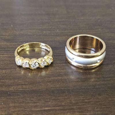 2 Gold Plated Rings