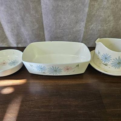 Three Piece Franciscan Family China Serving Set