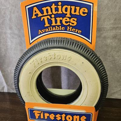 Vintage Firestone Tires Counter Display Stand