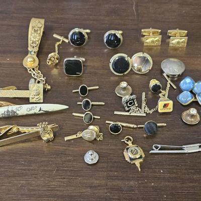 Men's Cufflink & Tie Pin Lot