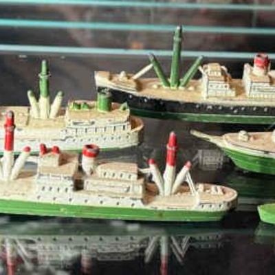 Vintage tootsie toy die cast ships lot of 5