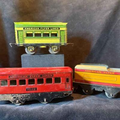 Vintage american flyer train lines set made in usa