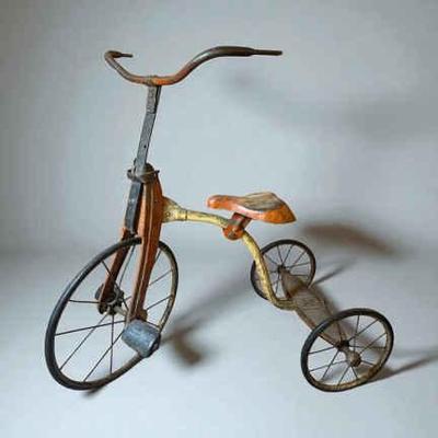 Antique velocipede tricycle