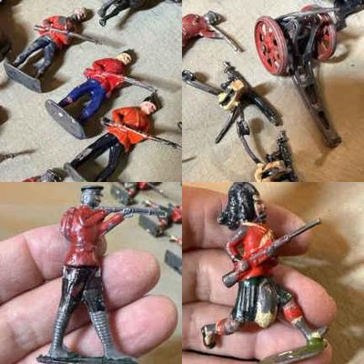 Vintage britain lead figures soilders