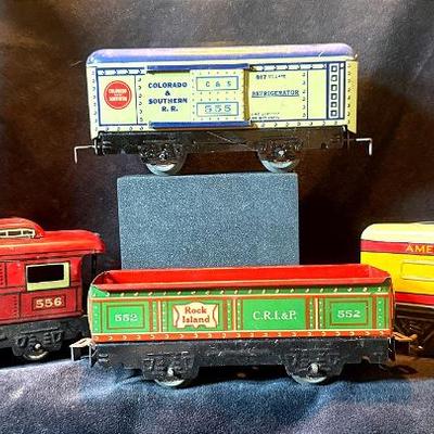 Pre war marx toys o gauge tinplate model trains