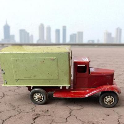 Vintage pressed steel toy truck