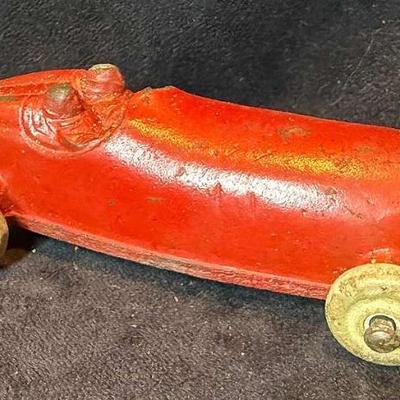Sun rubber co red racing car 1930's