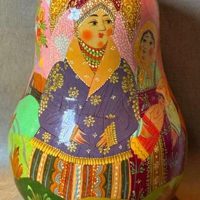 Hand painted musical russian doll 1994