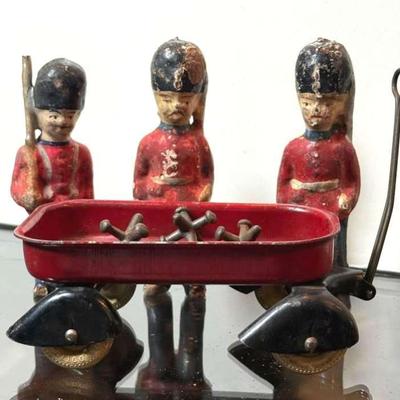 Wyandotte pressed steel toy wagon with royal guard jacks