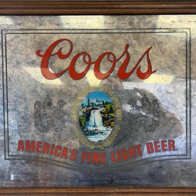Coors America’s fine light beer lighted sign AndThe Busted Knuckle Garage Sign