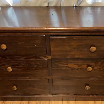 Dark Wood Horizontal Dresser