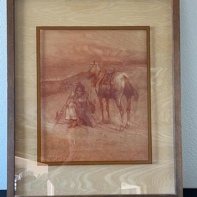 Lucid Lines Federick Remington Photograph On Glass