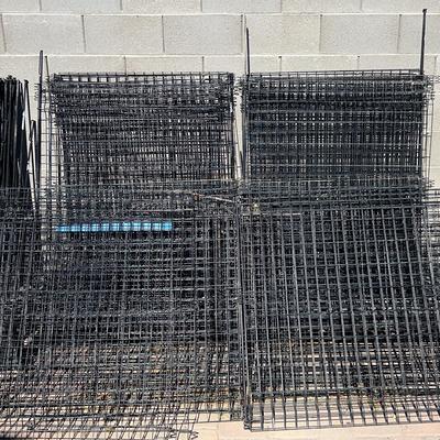 Black yard fencing
