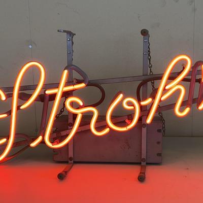 Stroh’s Beer Neon Sign