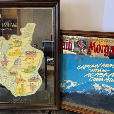 Captain Morgan And Glenn Levet Mirrored Pictures Captain Morgan and The Glenlivet mirrored pictures