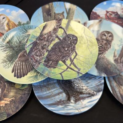 The stately owls series, collectors plates