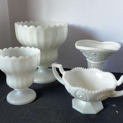Milk Glass Vases