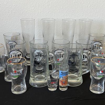 Collection Of Beer Glasses
