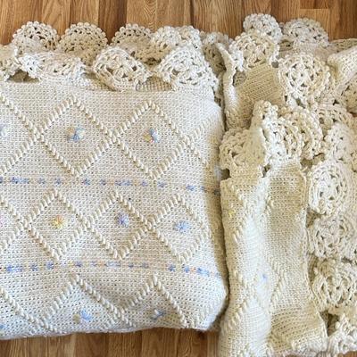 Crochet Blanket With Matching Pillow Cover 
