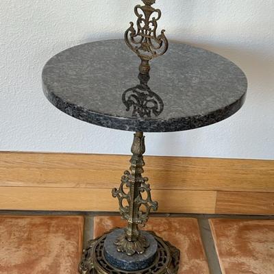 Granite & Brass Table