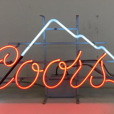 Coors Beer Neon Sign