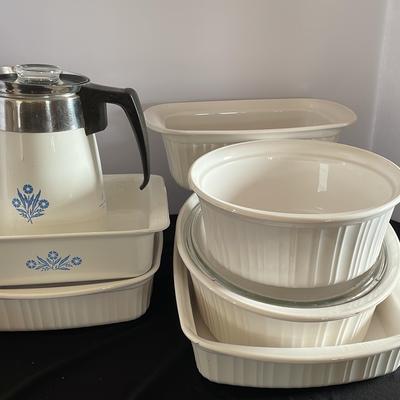 Corningware Baking Set And Tea Kettle 