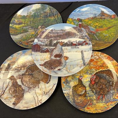 North American, Turkey And Bird Plates