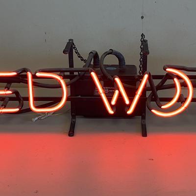 Red Wolf Beer Neon Sign
