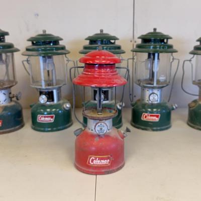 Coleman Gas Camping Lanterns, 6 Pieces