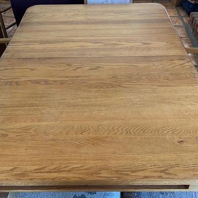 Oak Dining Table With Six Chairs
