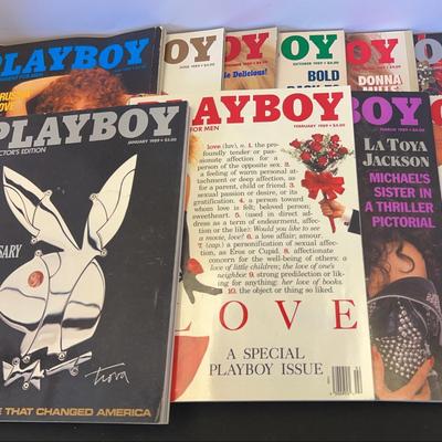 1989 Playboy collection January through June, September through December