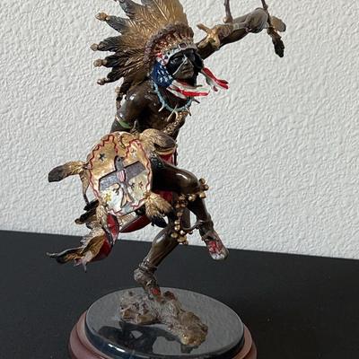 Franklin Mint  "Spirit of the Thunderbird" bronze sculpture by Robert Murphy 