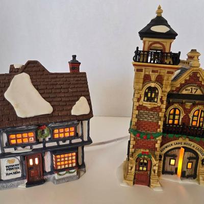 Dickens' Village Series Ashwick Hose & Ladder & Tutbury Printer